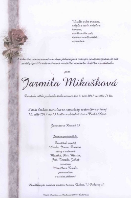 Jarmila Mikošková